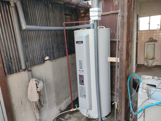 羽島市 三菱電気温水器 SRG-375G 交換工事