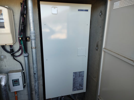 岐阜市 コロナ電気温水器 UWH-46X2A2U-2 交換工事