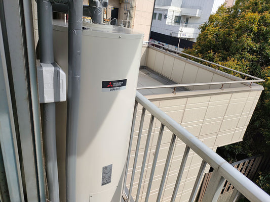 名古屋市中村区　三菱 電気温水器　SR-201G　交換工事